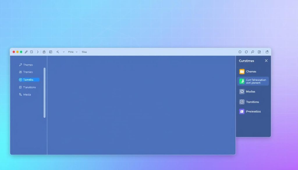 Gamma presentation tool interface